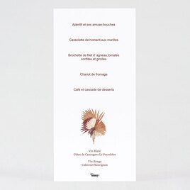 carte menu mariage palais boheme TA0120-2100002-02 2
