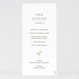 carte menu mariage herbarium TA0120-2200007-02 2