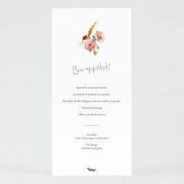 menu mariage kraft couronne florale TA0120-2200009-02 2