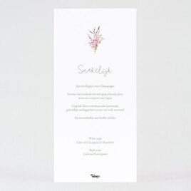 stijlvolle menukaart bruiloft met bloemenkrans TA0120-2200010-03 2