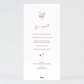menu mariage fleurs des champs TA0120-2200011-02 2