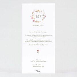 stijlvolle menukaart met bloemen TA0120-2200012-03 2
