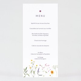 menu mariage fleurs violettes TA0120-2300007-02 2