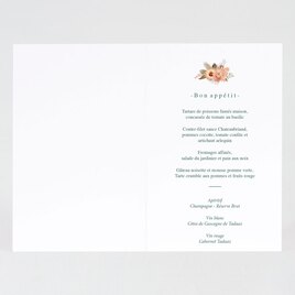 menu mariage bouquet de roses et fond marbre TA0120-2300008-02 2
