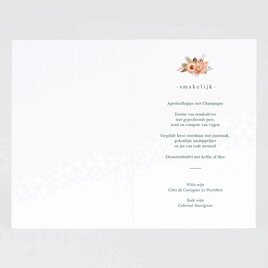 dubbele menukaart met bloemenkrans TA0120-2300008-03 2