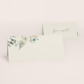 Marque place mariage fleurs bohèmes