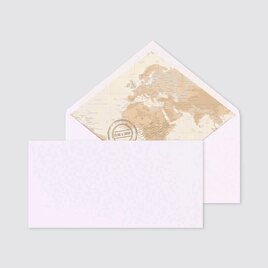 enveloppe mariage carte du monde 22 x 11 cm TA0132-2000003-02 1