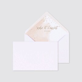 enveloppe mariage aquarelle corail et confettis dores 18 5 x 12 cm TA0132-2000004-02 1