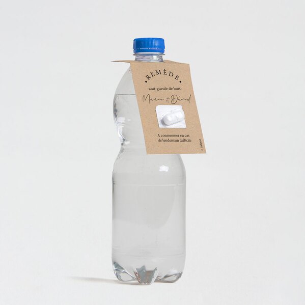 etiquette bouteille d eau humoristique fond kraft TA0155-2300002-02 1
