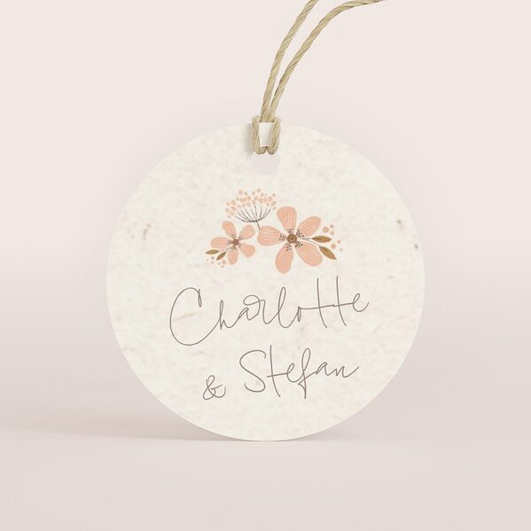 label met vintage bloemetjes op ecolook achtergrond TA0155-2600008-03 1