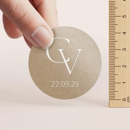 ecolook sticker met initialen 4 4 cm TA01905-2300002-03 2