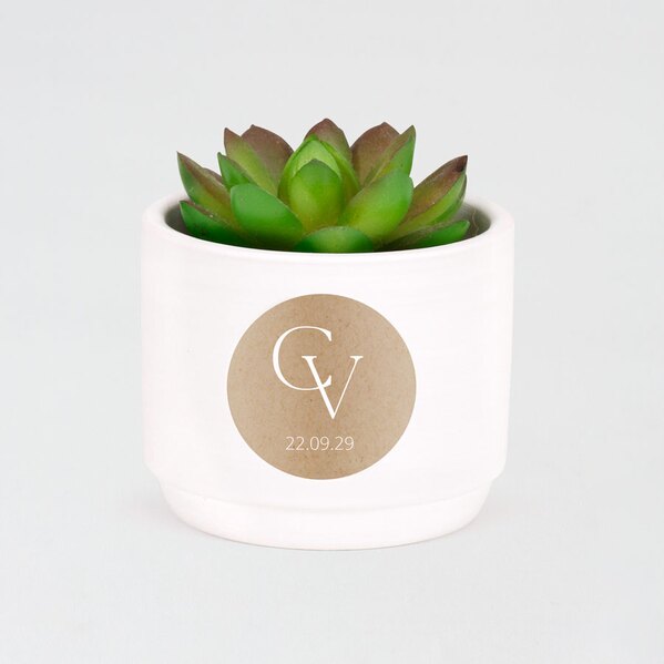 ecolook sticker met initialen 4 4 cm TA01905-2300002-03 4