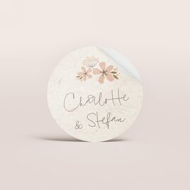 ronde sticker met vintage roze bloemen op ecolook TA01905-2600008-03 1