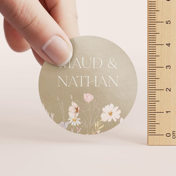 sticker op ecolook achtergrond met fijne roze bloemetjes TA01905-2600010-03 2
