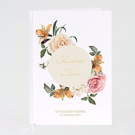 tropisch ceremonieboekje met bloemen en goudfolie TA01910-2000005-03 1