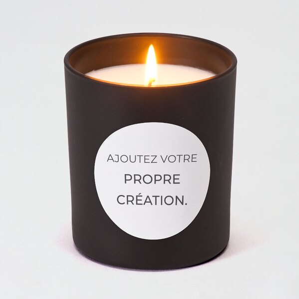 bougie personnalisee noire sticker rond TA03971-2100005-02 1