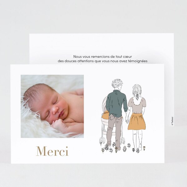 carte de remerciement naissance family first TA0517-2000019-02 1