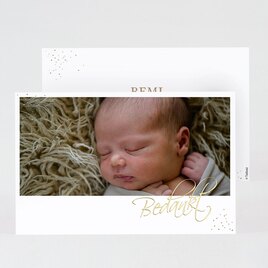 geboorte bedankkaartje met foto en goudfolie TA0517-2100029-03 1