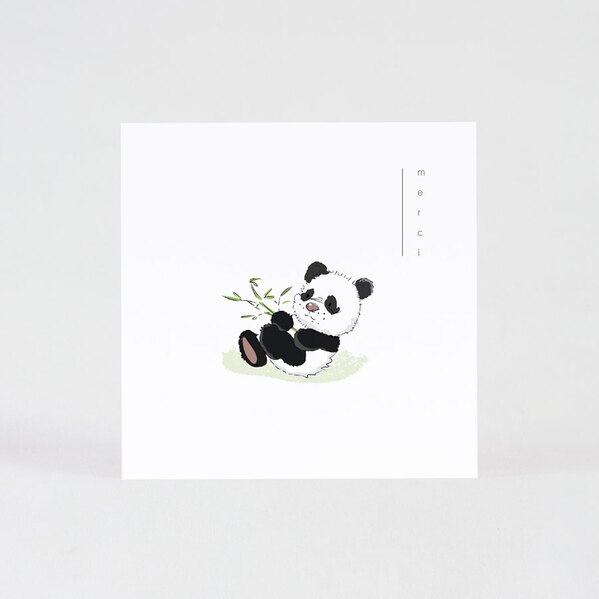 carte remerciement naissance panda et bambou TA0517-2200018-02 1