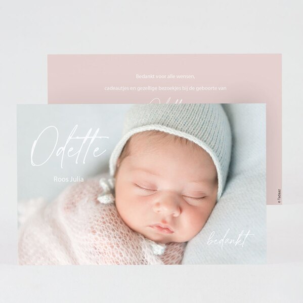 geboorte bedankkaartje met schitterende foto TA0517-2200026-03 1