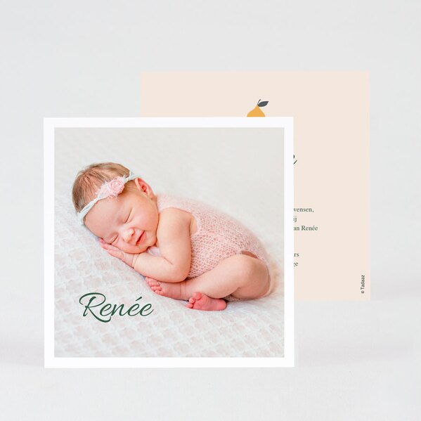 geboorte bedankkaartje met foto en citroentje TA0517-2200028-03 1