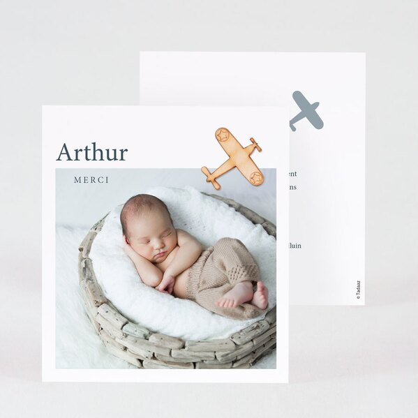 carte remerciement naissance arthur TA0517-2200030-02 1