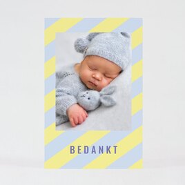 geboorte bedankkaartje met foto en strepen TA0517-2300023-03 1