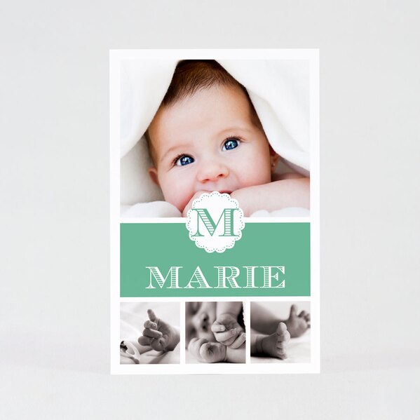 groene fotokaart met babynaam TA05500-1300007-03 1