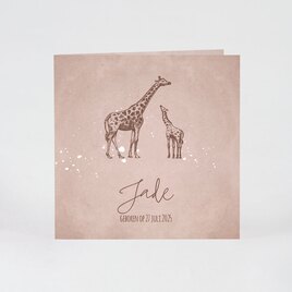 geboortekaartje met giraffen TA05500-2000024-03 1