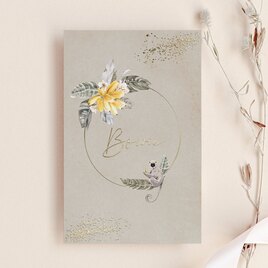 originele geboortekaartje met folie aapje en bloemenkrans TA05500-2400011-03 1