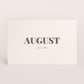 minimalistisch geboortekaartje met naam op gerecycleerd papier TA05500-2500224-03 1