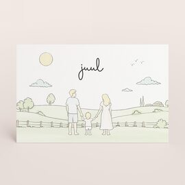 lief geboortekaartje met ai tekening van gezin in de velden TA05500-2600102-03 1