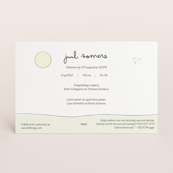 lief geboortekaartje met ai tekening van gezin in de velden TA05500-2600102-03 2