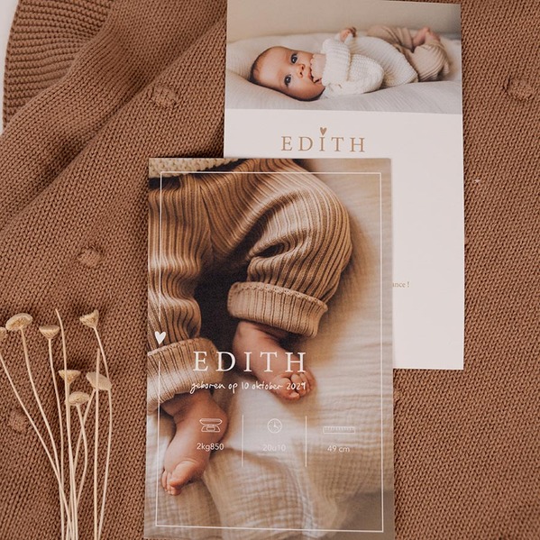 originele geboortekaart met foto en speels design TA05500-2600123-03 3