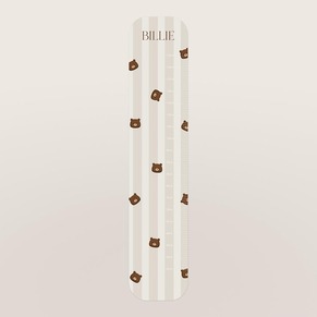 Sticker mural "toise" prénom et petits oursons