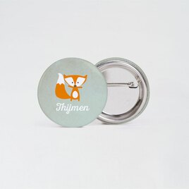 muntgroene badge met oranje vos 3 7 cm TA05900-1800014-03 1