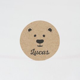 kleine ronde sticker met beer 3 7 cm TA05905-1900010-03 2