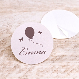 kleine ronde sticker met vlinders en ballon 3 7 cm TA05905-1900029-03 1