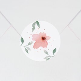 ronde sticker met aquarel bloem 3 7 cm TA05905-2000125-03 1