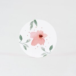 ronde sticker met aquarel bloem 3 7 cm TA05905-2000125-03 2