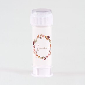 Sticker tube à bulles douces fleurs
