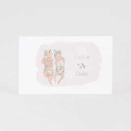 bellenblaas wikkel tweeling met schattige baby s en bloemetje TA05905-2300010-03 2