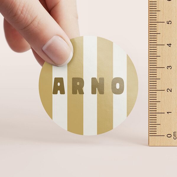 sticker bapteme rayures tendances TA05905-2600069-02 2