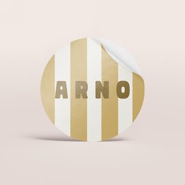 ronde sticker met streepjes en naam TA05905-2600069-03 1