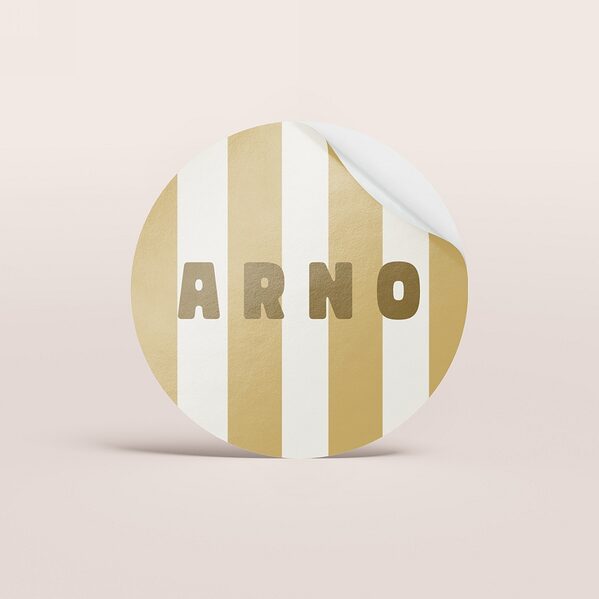 ronde sticker met streepjes en naam TA05905-2600069-03 1