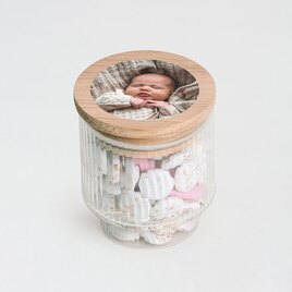 potje in geribbeld glas met foto op houten deksel TA05955-2400002-03 1