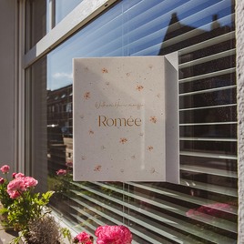 raambord geboorte in ecolook met bloemetjes TA05997-2600011-03 2