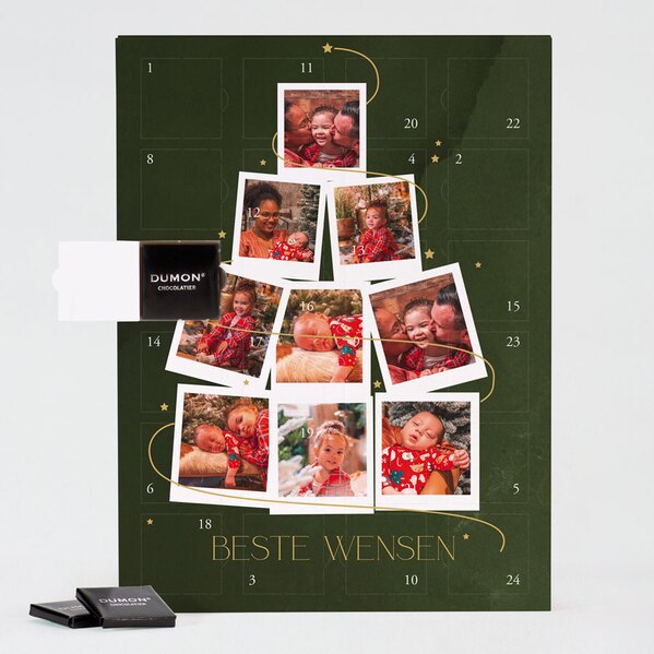 adventskalender met chocolade en kerstboom met foto s TA0881-2300002-03 1