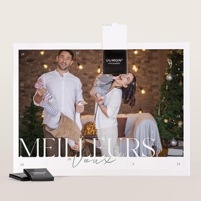 Calendrier de l'avent grande photo format paysage