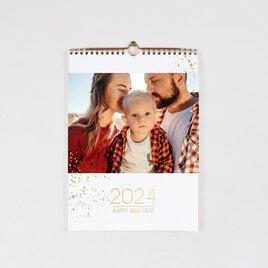 prachtige jaarkalender met goudfolie en foto s TA0884-2100007-03 2